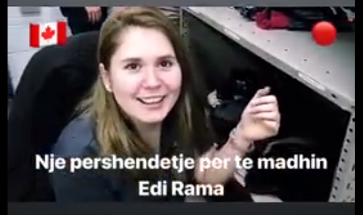 “Edi Rama të q…”! Azilanti shqiptar i mëson kanadezes “përshëndetje” shqip (Video)