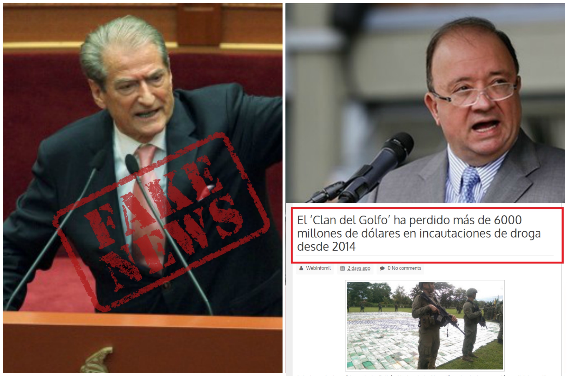 SKANDAL/ Kapja e drogës nga Policia Shqiptare, Berisha tjetërson fjalët e Ministrit Kolumbian të Mbrojtjes