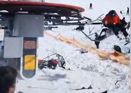 Tmerr dhe shok në teleferik, turistët fluturojnë në ajër (Video) Tmerr dhe shok në teleferik, turistët fluturojnë në ajër (Video)