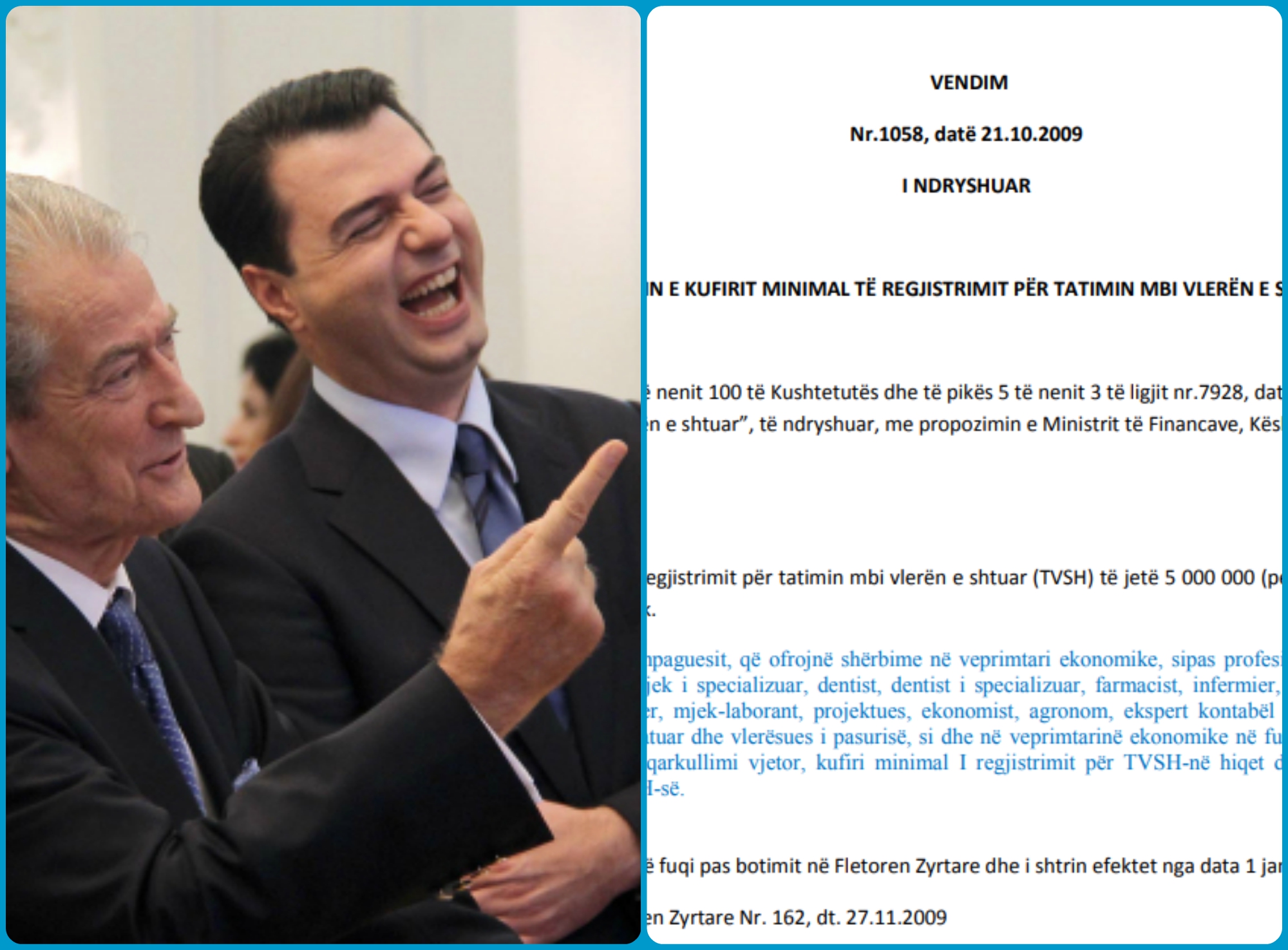 FAKSIMILE/ Sot bën thirrje për protesta, por në pushtet PD përkrahte uljen e pragut të TVSH