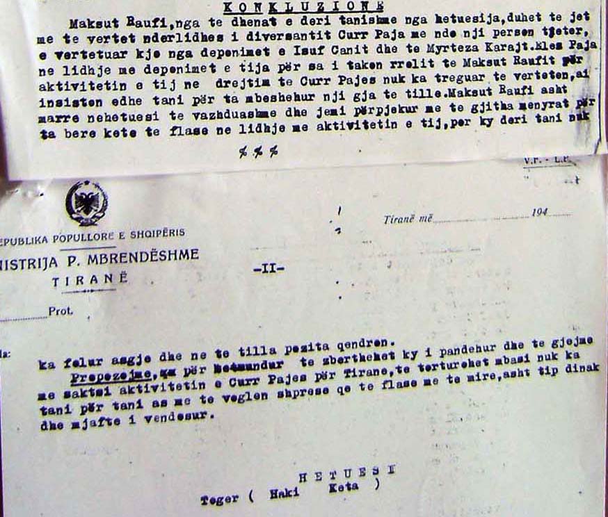 Teknikat e torturës që u përdorën në Shqipëri gjatë vitit 1951 Teknikat e torturës që u përdorën në Shqipëri gjatë vitit 1951