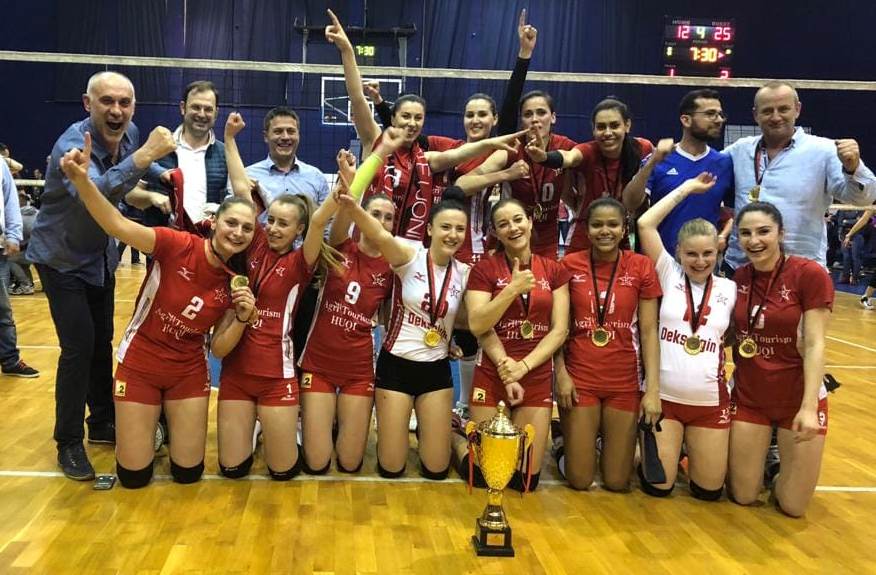 Partizani në volejboll për femra kampion pas… Partizani në volejboll për femra kampion pas…