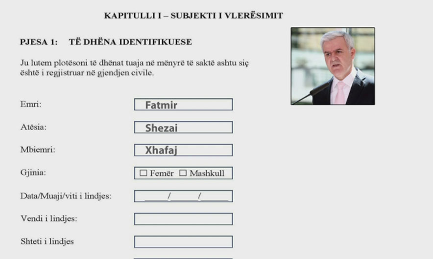 Pse nuk do e kalonte pyetësorin e Vettingu për policinë Fatmir Xhafaj?!
