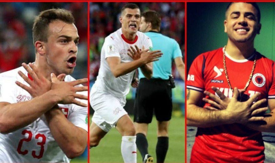 Fansi serb i thotë ”Serbia është më e fortë”, Noizy e degjeneron keq në foton e Xhakës dhe Shaqirit: O çuna kush do me…(Foto) Fansi serb i thotë ”Serbia është më e fortë”, Noizy e degjeneron keq në foton e Xhakës dhe Shaqirit: O çuna kush do me…(Foto)