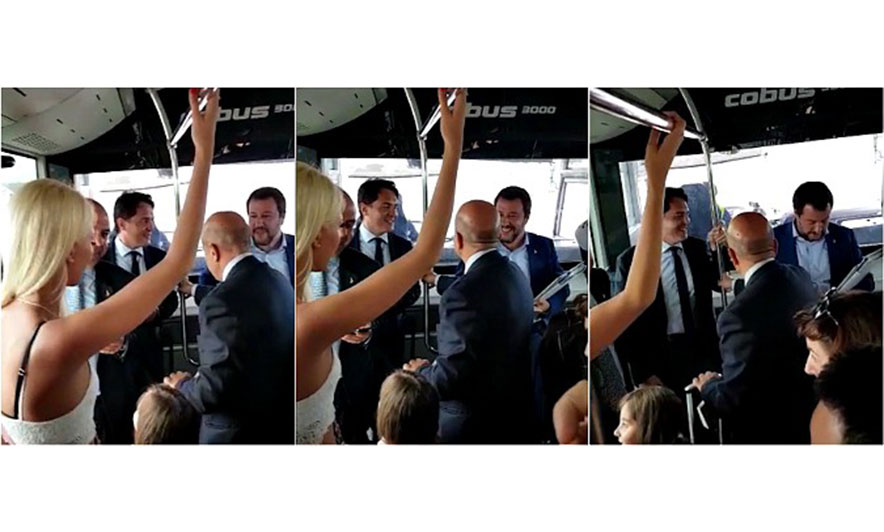 Salvini zbret në Brindisi, pasagjerët e presin me “Bella ciao” Salvini zbret në Brindisi, pasagjerët e presin me “Bella ciao”