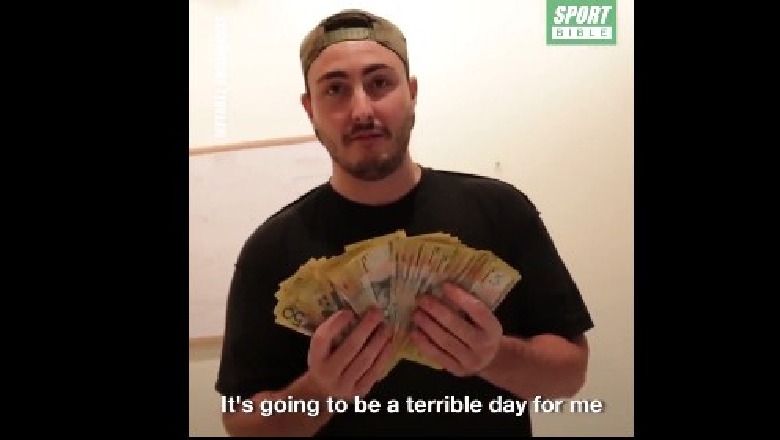 VIDEO/ E pabesueshme! Çmenduria e djaloshit australian, vë bast 3000 dollarë për Kroacinë