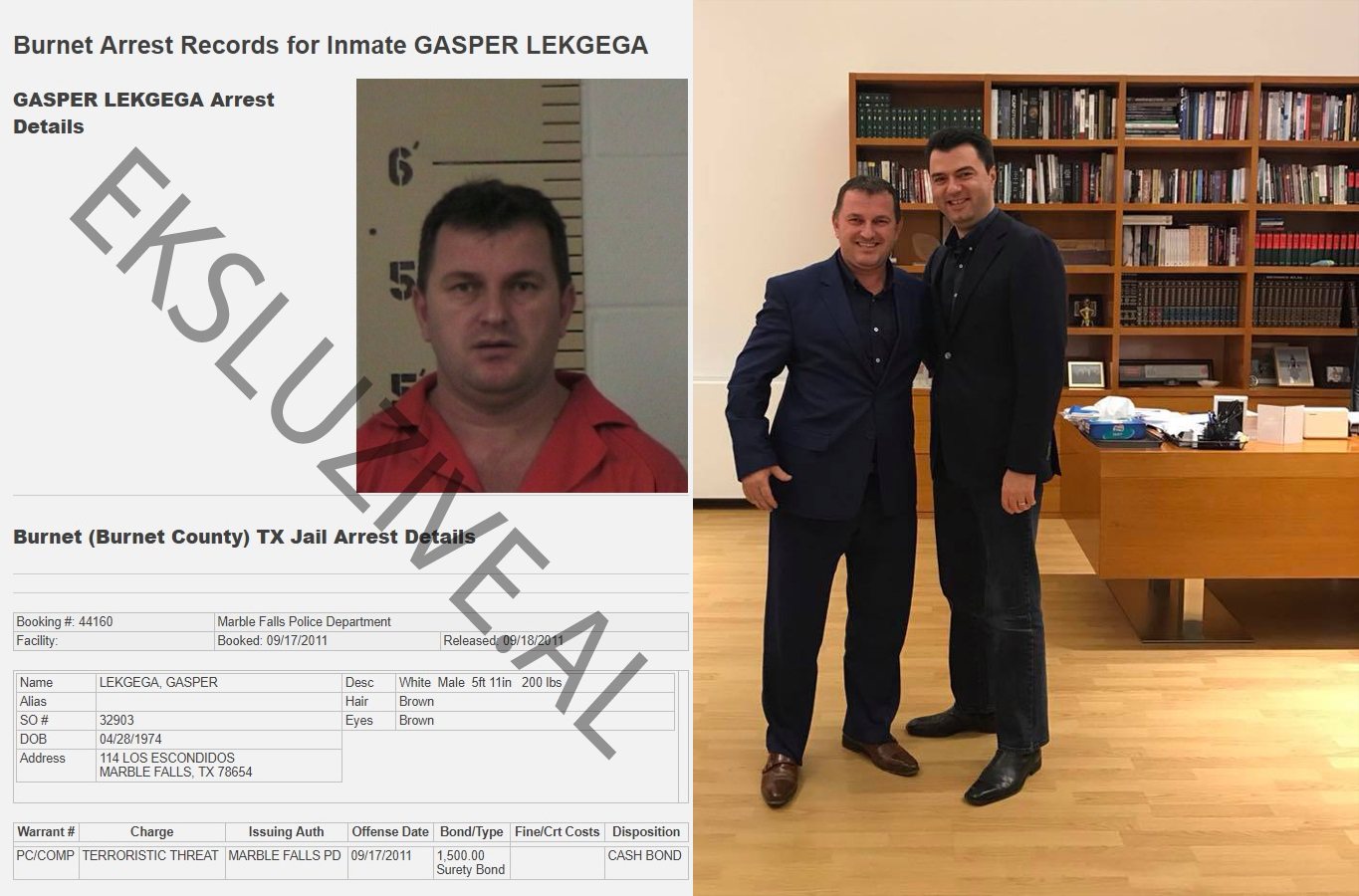 I akuzuari për terrorizëm?! Zoti Gaspër Lekgega reagon për shkrimin e Ekskluzive.al I akuzuari për terrorizëm?! Zoti Gaspër Lekgega reagon për shkrimin e Ekskluzive.al