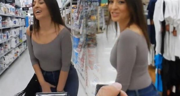 Vajza futet në supermarket me vibrator tek “zogu”, ja çfarë ndodh… (Video)