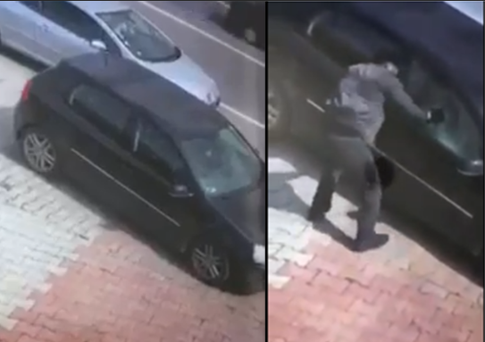 VIDEO/ Vjedhje si nëpër filma në kryeqytet, hajdutët sulmojnë makinën e gazetares VIDEO/ Vjedhje si nëpër filma në kryeqytet, hajdutët sulmojnë makinën e gazetares