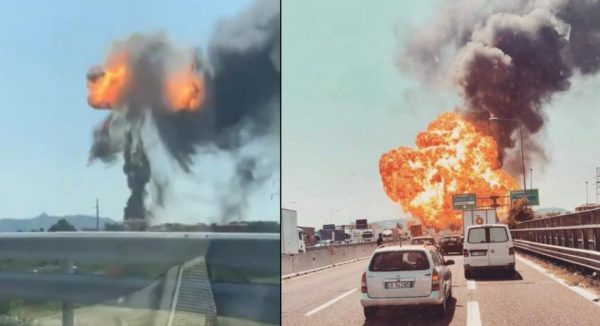 Publikohen pamjet si ndodhi shpërthimi i fuqishëm në Bolonja. Shoferi nuk frenoi (Video) Publikohen pamjet si ndodhi shpërthimi i fuqishëm në Bolonja. Shoferi nuk frenoi (Video)