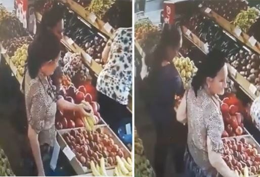 VIDEO/ Shikoni momentin si këto dy gra vjedhin banane në një dyqan në Tiranë