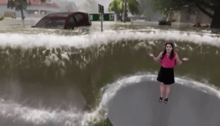 Videoja që po thyen rrjetin, shikoni si prezantohet uragani nga studioja (Video)