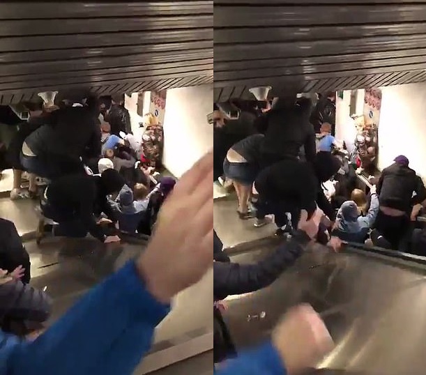 Aksident: Shemben shkallët lëvizëse në Romë, plagosen 10 tifozë të CSKA-së së Moskës! Aksident: Shemben shkallët lëvizëse në Romë, plagosen 10 tifozë të CSKA-së së Moskës!