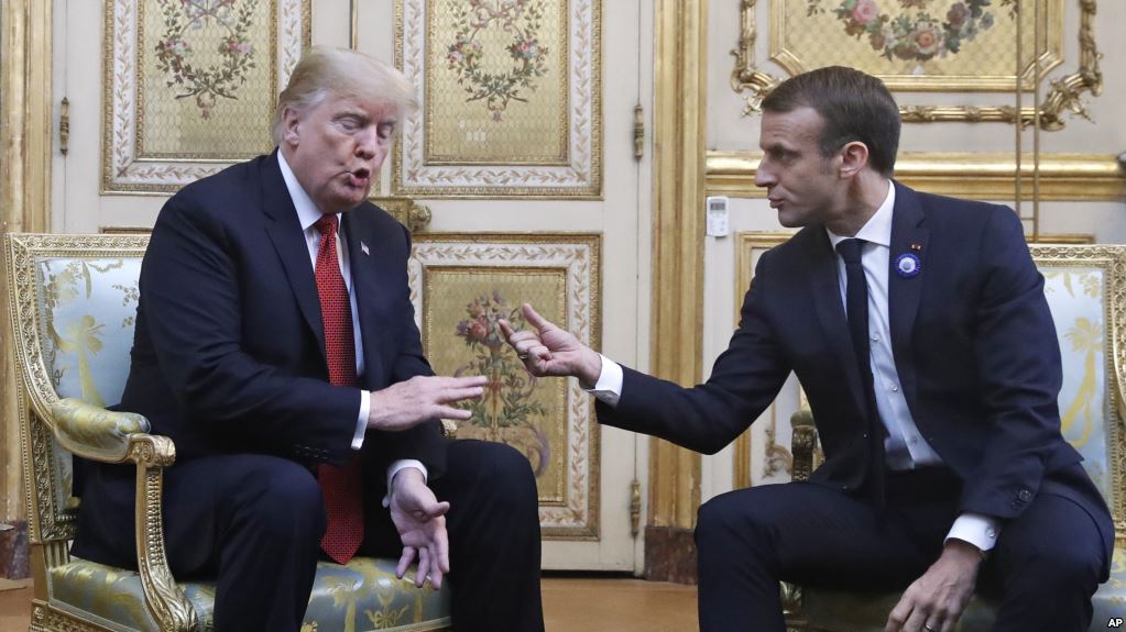 Donald Trump sulmon Macronin: Ta bëjmë Francën sërisht madhështore. Mirë që ishin amerikanët, se në Paris filluan të mësonin gjermanisht Donald Trump sulmon Macronin: Ta bëjmë Francën sërisht madhështore. Mirë që ishin amerikanët, se në Paris filluan të mësonin gjermanisht