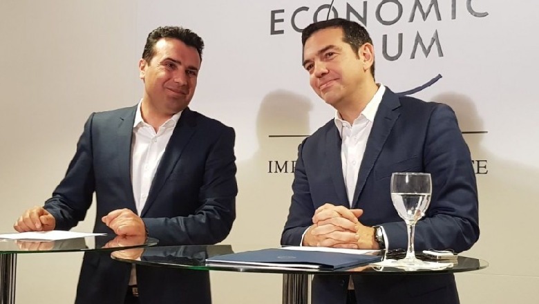 Marrëveshja e Prespës/ Tsipras dhe Zaev zyrtarisht kandidatë të çmimit Nobel për 2019 Marrëveshja e Prespës/ Tsipras dhe Zaev zyrtarisht kandidatë të çmimit Nobel për 2019