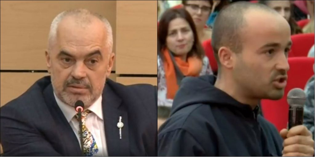 Studenti Ramës: Si e justifikon shtëpinë në Surrel?! Rama: Të lutem mos bëjë Saliun në Vlorë! Studenti Ramës: Si e justifikon shtëpinë në Surrel?! Rama: Të lutem mos bëjë Saliun në Vlorë!