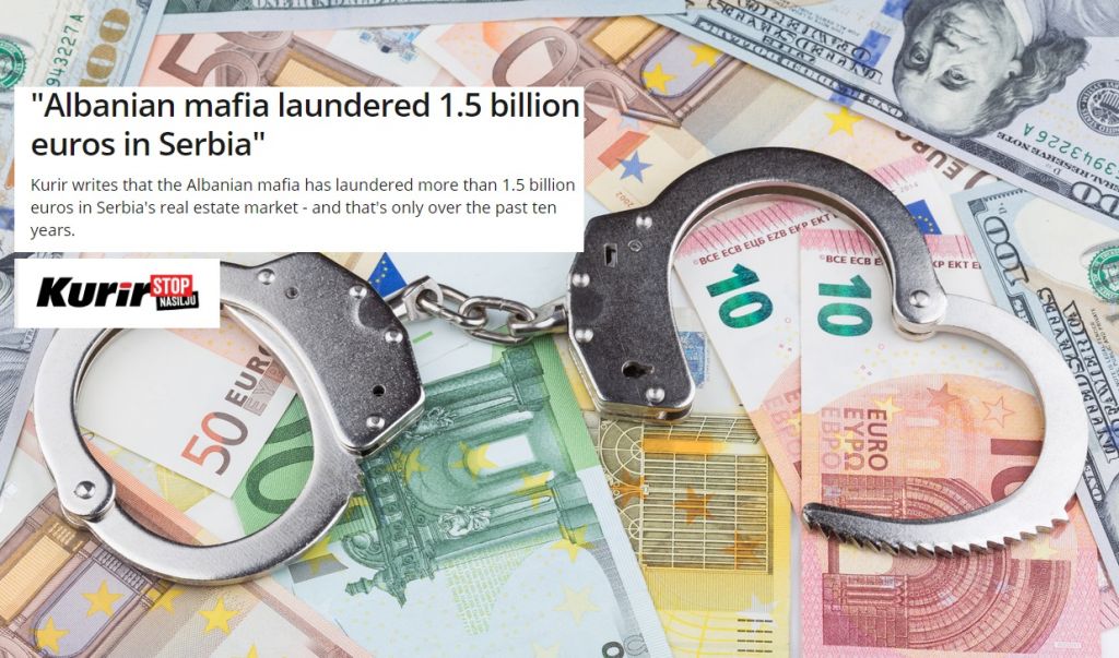 Gazeta serbe “Kurir”: Mafia shqiptare pastroi 1.5 miliardë euro në Serbi Gazeta serbe “Kurir”: Mafia shqiptare pastroi 1.5 miliardë euro në Serbi