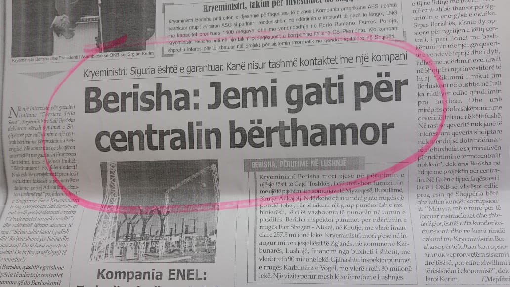 Kur Sali Berisha pranonte se ndërtimi i HEC-ve ishte politikë e pastër e tij Kur Sali Berisha pranonte se ndërtimi i HEC-ve ishte politikë e pastër e tij