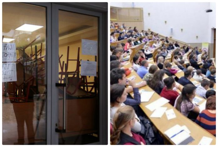 Mbyllja e fakultetit nga studentët, reagon ashpër pedagogu: Kjo nuk është protestë, por dhunë! Mbyllja e fakultetit nga studentët, reagon ashpër pedagogu: Kjo nuk është protestë, por dhunë!