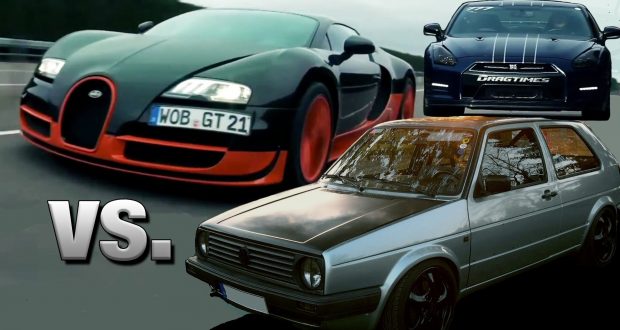 VIDEO/ “Golf 2” që lë prapa me shpejtësi Bugattin dhe Lamborghinin VIDEO/ “Golf 2” që lë prapa me shpejtësi Bugattin dhe Lamborghinin