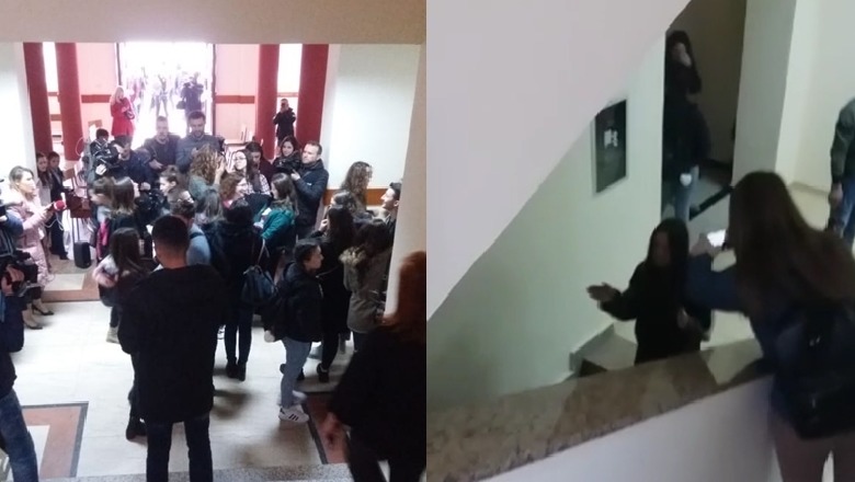 “Palorektorët” mbrojnë studentët militantë ndërsa shpërthen sherri mes studentëve bojkotues dhe atyre që duan mësim