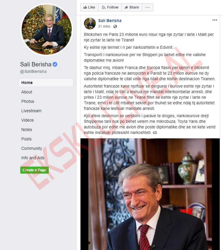 Ministria e Brendshme franceze nxjerr blof digjitalin plak dhe mediat e kazanit: 23 milionë euro drejt Shqipërisë? Është lajm i rremë Ministria e Brendshme franceze nxjerr blof digjitalin plak dhe mediat e kazanit: 23 milionë euro drejt Shqipërisë? Është lajm i rremë