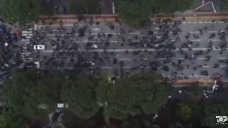 Pamjet me dron/ Ja sa protestues kishte para kryeministrisë (Video)