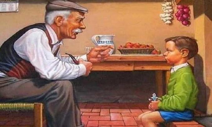 Një djalosh pyeti gjyshin e tij: O gjysh, si ke mundur të jetosh me parë, pa teknologji, pa internet, pa kompjuter?! Një djalosh pyeti gjyshin e tij: O gjysh, si ke mundur të jetosh me parë, pa teknologji, pa internet, pa kompjuter?!