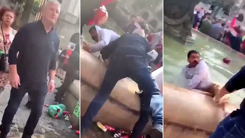 Gjysmë finalja e Champions League/ Çmenden tifozët e Liverpul: Hedhin njerëzit në shatërvan Gjysmë finalja e Champions League/ Çmenden tifozët e Liverpul: Hedhin njerëzit në shatërvan