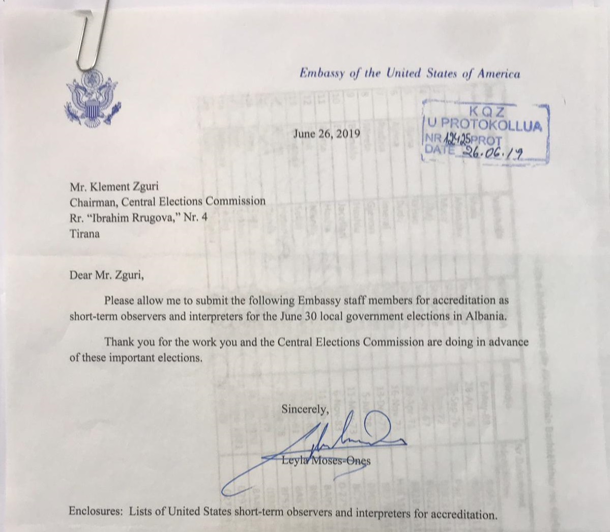 Faksimilet/ Ndërkombëtarët rikonfirmojnë 30 qershorin