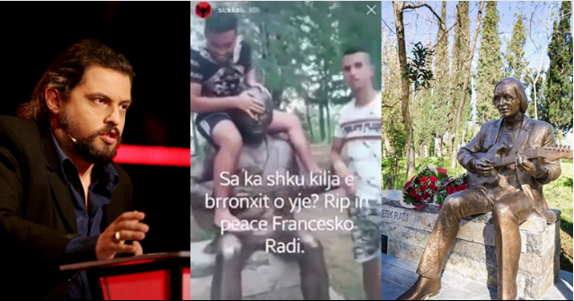 Ndyrësira! Duhet “pashaportizim” në Tironë!! Elton Deda shpërthen ndaj të rinjve që dëmtuan bustin e Françesk Radit Ndyrësira! Duhet “pashaportizim” në Tironë!! Elton Deda shpërthen ndaj të rinjve që dëmtuan bustin e Françesk Radit