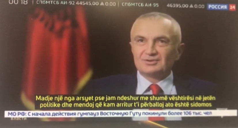 Sokol Balla nxjerr videon e Metës në TV rus, tregon pyetjen që ka për presidentin pasi i refuzoi ftesën