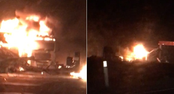 Gjashtë të plagosur nga shpërthimi në karburantin pranë kryqëzimit të Shënkollit (Video) Gjashtë të plagosur nga shpërthimi në karburantin pranë kryqëzimit të Shënkollit (Video)