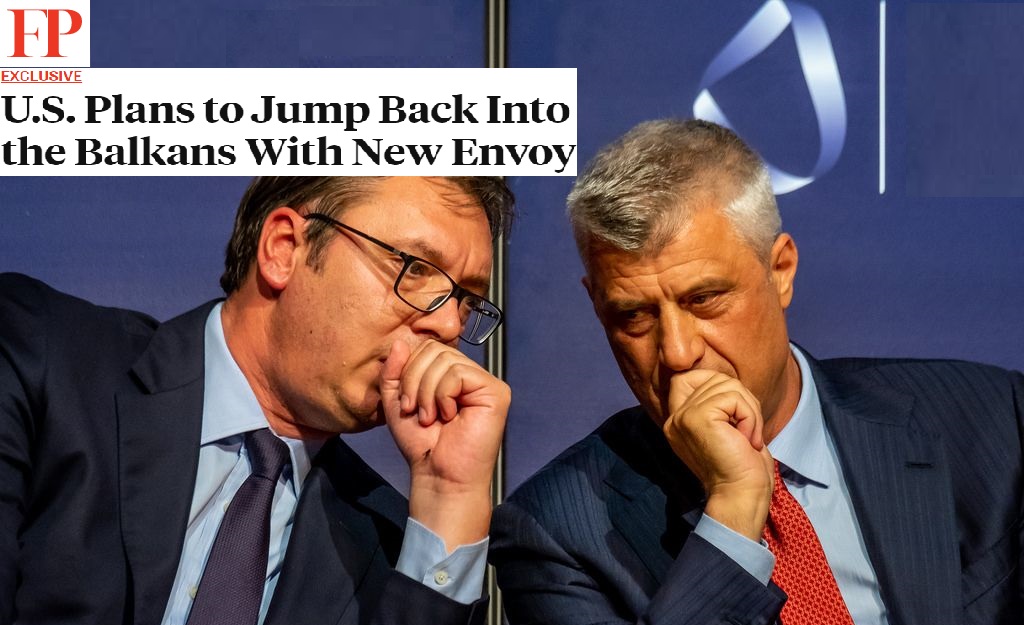 “FP” zbulon lëvizjen e fortë të SHBA, Palmerit i ngarkohet zgjidhja e çështjes Kosovë-Serbi “FP” zbulon lëvizjen e fortë të SHBA, Palmerit i ngarkohet zgjidhja e çështjes Kosovë-Serbi