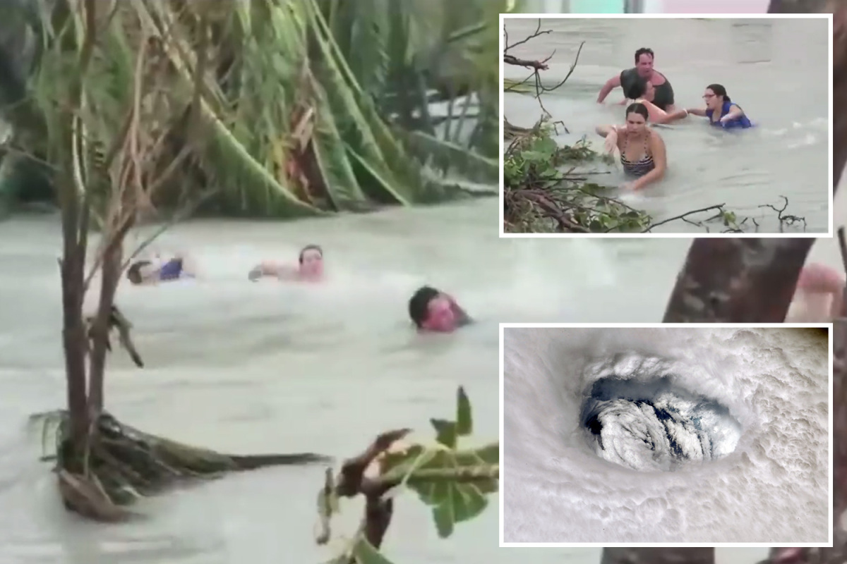 Uragani “Dorian”: Pamje tronditëse, familjarët notojnë për t’i shpëtuar rrjedhës së furishme!