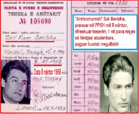 “Doktor, ta gëzoç 8 nëntorin”! Sali Berisha, komunist qysh 21 vjeç, i pranuar më 8 nëntor 1968… 22 vjet sekretar i PPSH e 23 vjet i PD
