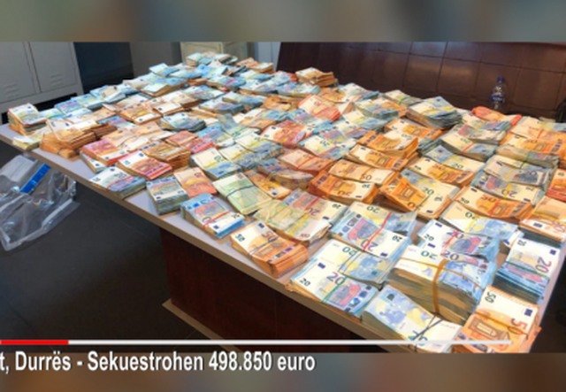 Publikohet videoja, këto janë eurot e sekuestruara në portin e Durrësit