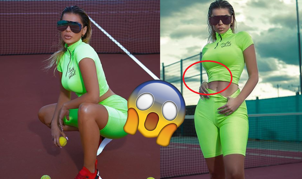 Luana jashtë kontrollit! Tenton të “hollojë” belin, zhduk krahun me photoshop Komentuesit: Ku e çove? Vetëm ti mund të luash tenis me një dorë
