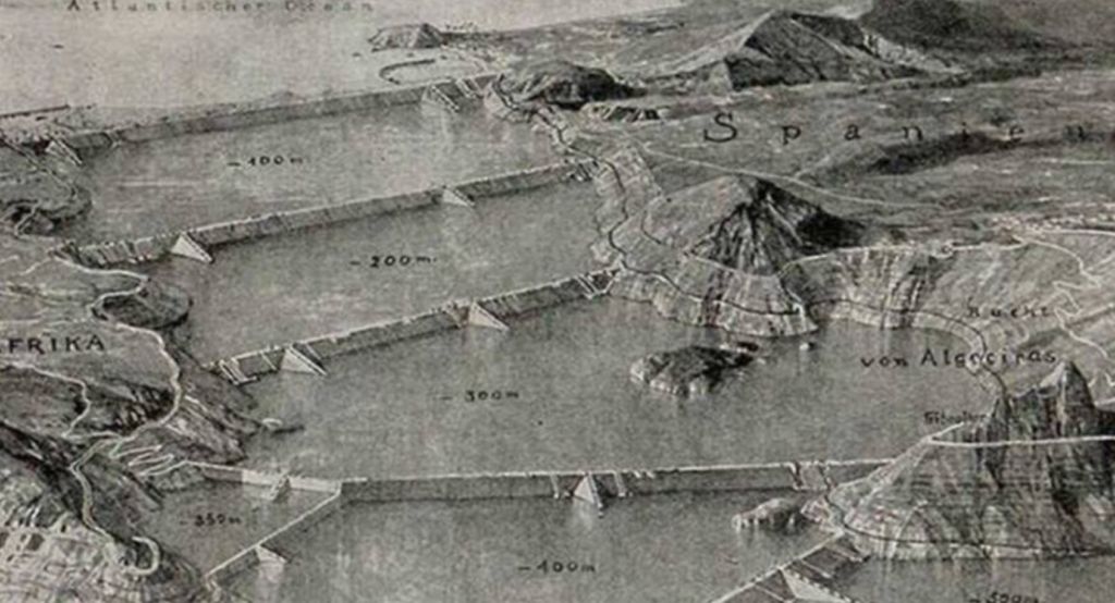 Projekti i çuditshëm: Si u projektua tharja e Detit Mesdhe, për të bashkuar Evropën dhe Afrikën Projekti i çuditshëm: Si u projektua tharja e Detit Mesdhe, për të bashkuar Evropën dhe Afrikën