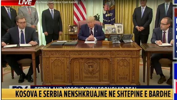 Donald Trump: Kosova dhe Serbia angazhim historik! Prishtina do vendosë raporte me Izraelin