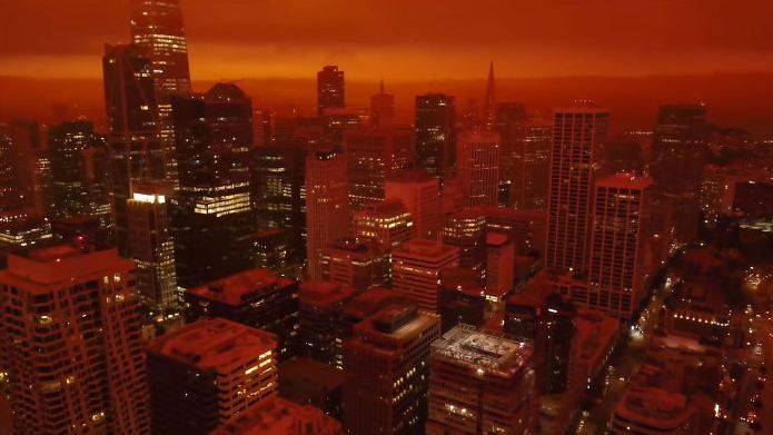 Pamje apokaliptike nga San Francisko, nuk jeni në Mars por në planetin Tokë