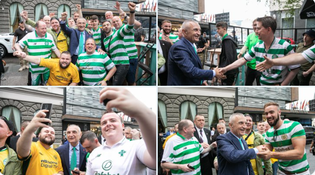Media britanike tallet me Ilir Metën: Çe lidh presidentin e Shqipërisë me ekipin Celtic, që dhe në takime zyrtare ulëret “Urra, urra”?! Media britanike tallet me Ilir Metën: Çe lidh presidentin e Shqipërisë me ekipin Celtic, që dhe në takime zyrtare ulëret “Urra, urra”?!