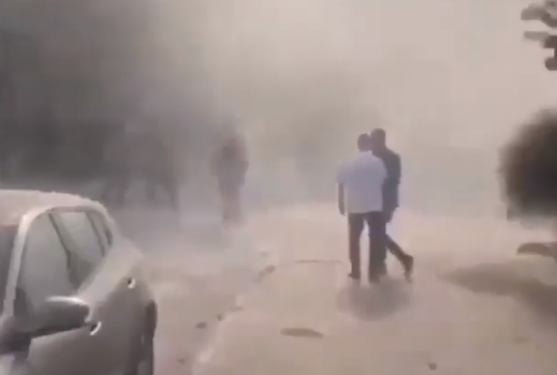 VIDEO/ Pallate që rrëzohen totalisht, njerëz nën rrënoja, varka gjigande që thithen nga deti dhe peshq në rrugë