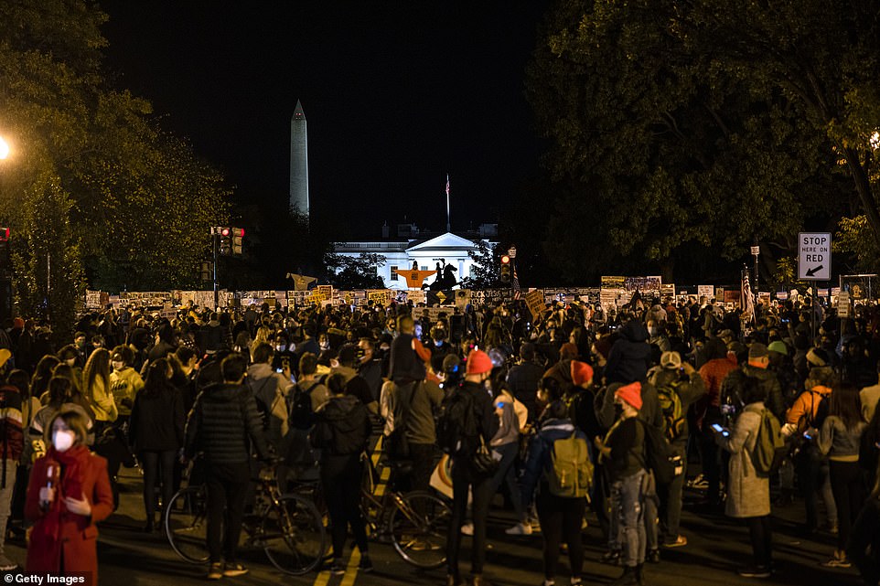 VIDEO/ Përplasje mes policisë dhe majtistëve para Shtëpisë së Bardhë