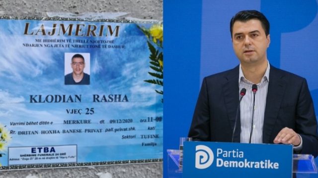 Lulzim Basha nuk humb kohë për ta përdorur politikisht, shkon në familjen e 25-vjeçarit të vrarë nga efektivi i policisë Lulzim Basha nuk humb kohë për ta përdorur politikisht, shkon në familjen e 25-vjeçarit të vrarë nga efektivi i policisë