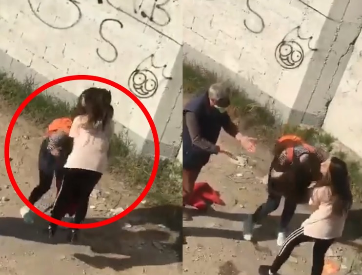 VIDEO/ Sherri banal që po kritikohet nga rrjeti: Dy vajza kapin prej flokësh njëra tjetrën, një burrë mezi i ndalon