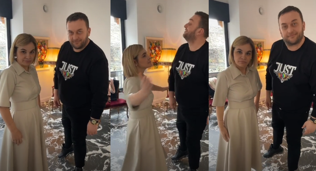 VIDEO/ Monika bëhet blogere, i bashkohet Olti Currit për një video në Tik Tok