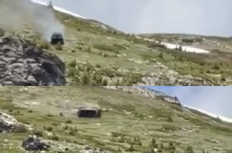 VIDEO/ Momente tmerri, makina rrokulliset mes maleve, lëndohet një person VIDEO/ Momente tmerri, makina rrokulliset mes maleve, lëndohet një person