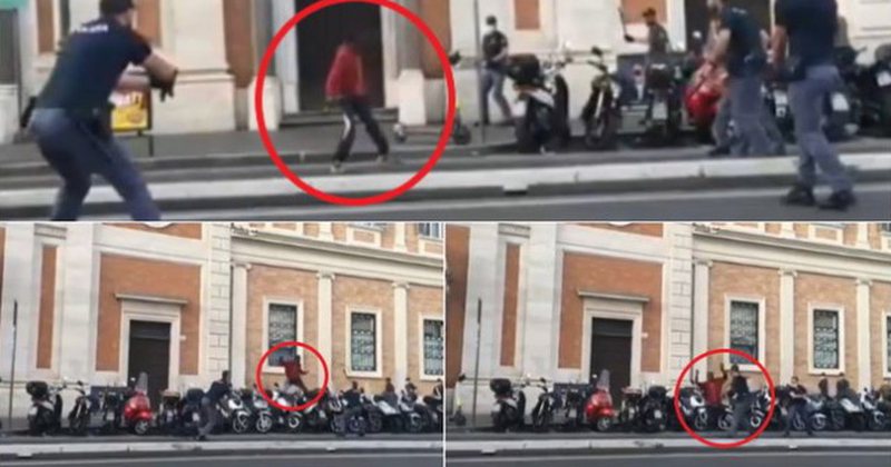 Panik në mes të kryeqytetit! Emigranti me “shpatë” kërcënon policët: Qëllohet me armë Panik në mes të kryeqytetit! Emigranti me “shpatë” kërcënon policët: Qëllohet me armë