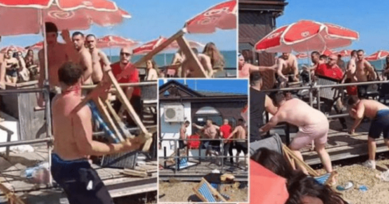 Karrige e shezlongë kokës! Plas keq sherri mes plazhistëve: Publikohet VIDEO se si fluturojnë në ajër gjërat e plazhit Karrige e shezlongë kokës! Plas keq sherri mes plazhistëve: Publikohet VIDEO se si fluturojnë në ajër gjërat e plazhit